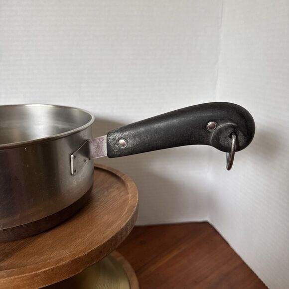 2 Qt Copper Bottom Revere Ware Sauce Pan Vintage - Picture 7 of 9